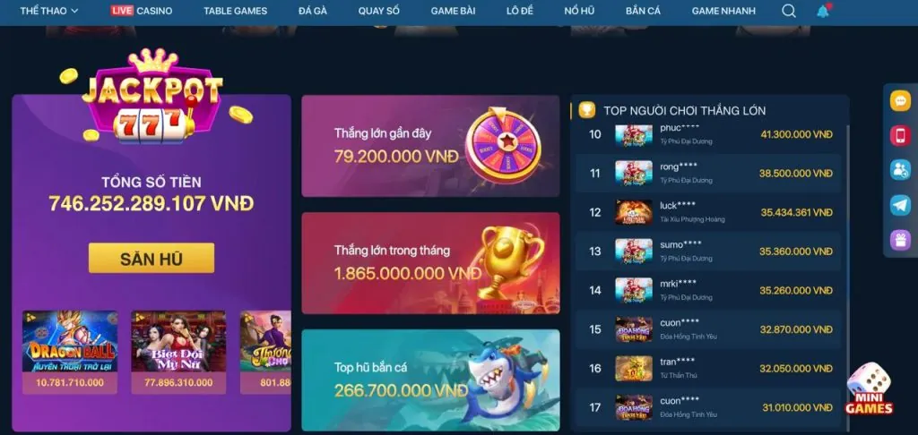Đa dạng trò chơi bwing link